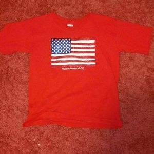 Girls American flag shirt